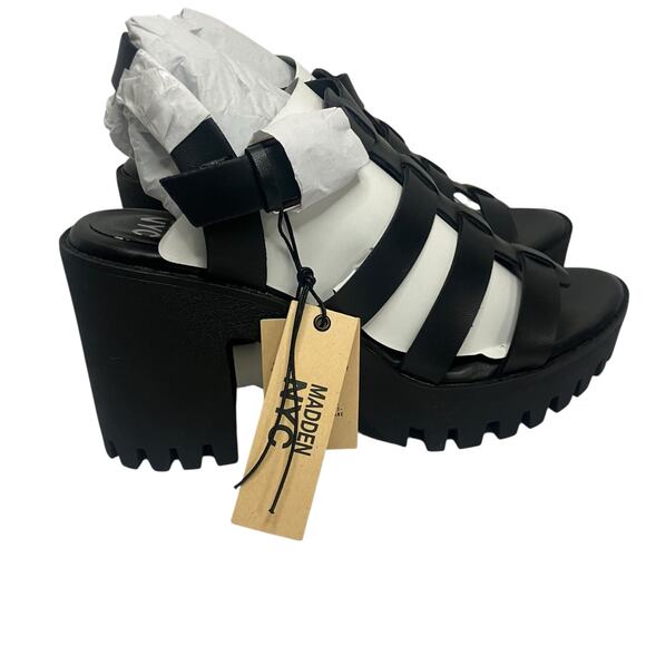 NWT Madden NYC Women's Black Genisis Fisherman's Sandals Size 11 - Picture 4 of 9